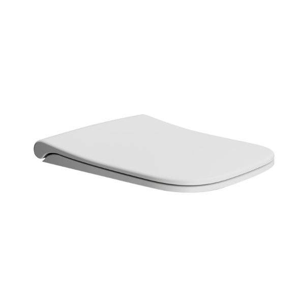 Picture of Nubes seat cover, soft close, white, matte, 45x35 cm