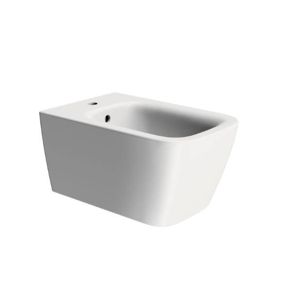 Picture of Nubes bidet, ceramic, wall hung, white, matte, 55x35 cm