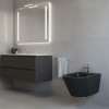 Picture of Kube x bidet, ceramic, wall hung, anthracite, matte, 55x36 cm