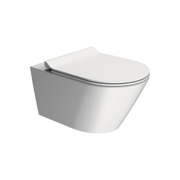 Picture of Kube x wc, ceramic, wall hung, white, matte, 55x36 cm