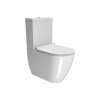 Picture of Pura wc set, ceramic, back to wall/floorstanding, white, glossy, 63x36 cm