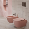 Picture of Pura bidet, ceramic, wall hung, light pink, matte, 55x36 cm