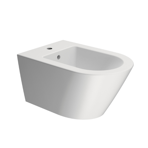 Picture of Kube x bidet, ceramic, wall hung, white, matte, 55x36 cm