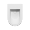 Picture of Kube x bidet, ceramic, wall hung, white, matte, 55x36 cm