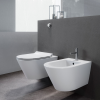 Picture of Kube x bidet, ceramic, wall hung, white, matte, 55x36 cm