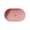 Picture of Pura oval basin, ceramic, countertop, light pink, matte, 60x37 cm