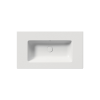 Picture of Pura rectangular basin, ceramic, built-in/wall hung, white, matte, 82x46 cm