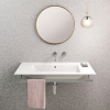Picture of Pura rectangular basin, ceramic, built-in/wall hung, white, matte, 82x46 cm