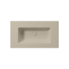 Picture of Pura rectangular basin, ceramic, built-in/wall hung, light beige matte, 82x46 cm