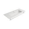 Picture of Pura rectangular basin, ceramic, built-in/wall hung, white, matte, 102x46 cm