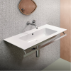 Picture of Pura rectangular basin, ceramic, built-in/wall hung, white, matte, 102x46 cm