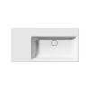 Picture of Nubes rectangular basin, ceramic, built in/wall hung, white, glossy, 100x50 cm