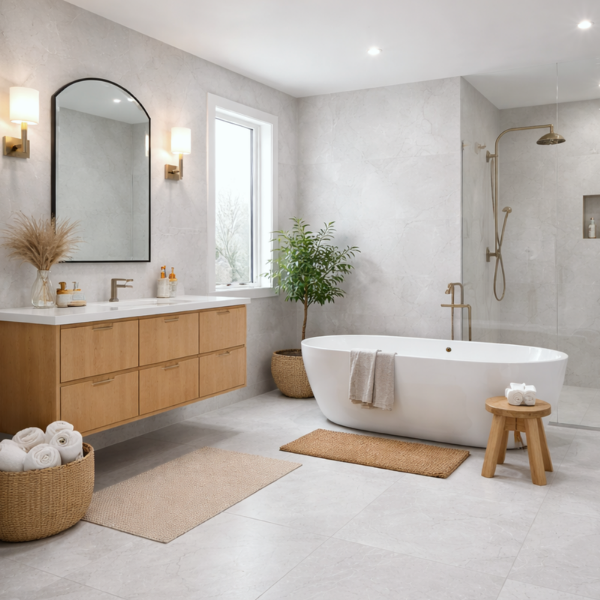 Picture of Floor tile iswal marfil, stone effect, matt, 60x120