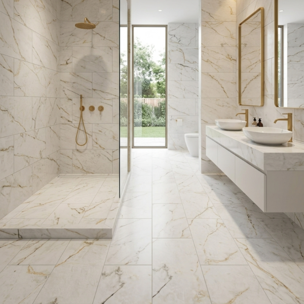 Picture of Floor tile carbis, marble effect, matt, 60x120