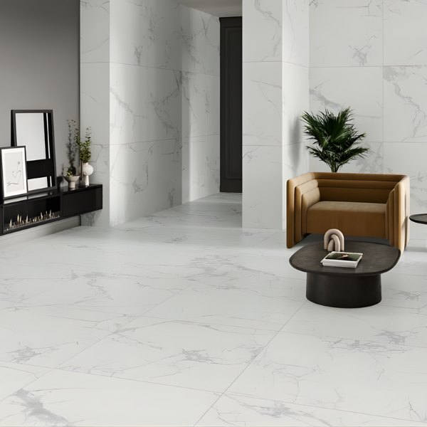 Picture of Floor tile faraya, marble effect, matt, 60x60
