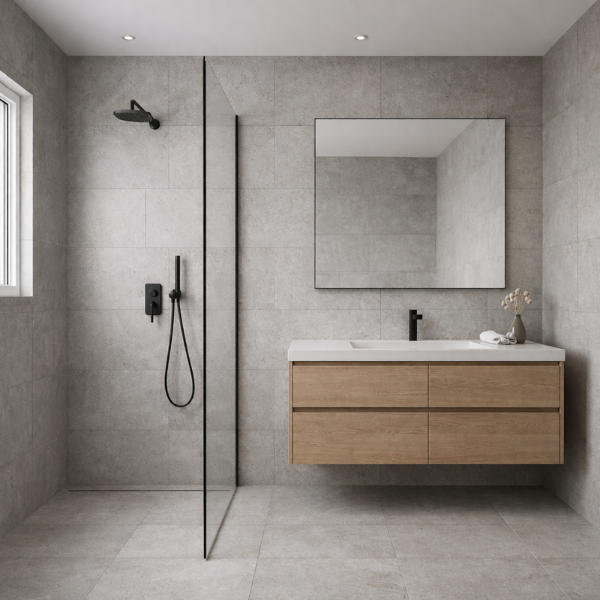 Picture of Floor tile slipstop dymas, cement effect, matt, 9mm 30x60