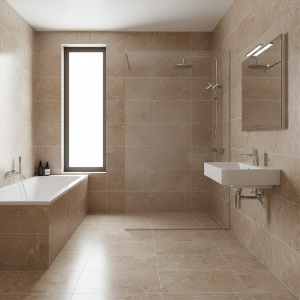 Picture of Floor tile plexus, stone effect, glossy, 60x120