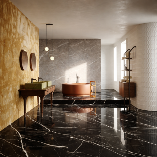 Picture of Floor tile grande marble, marble effect, glossy, 6mm 120x120