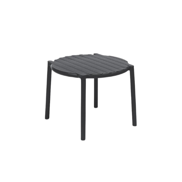 Picture of Table, doga,  polypropylene, anthracite, ⌀ 49,5 cm-h39,5cm