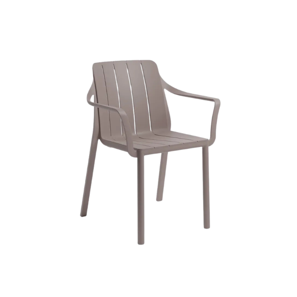 Picture of Armchair,tiberina, polypropylene,  tortora,  59x55,5 cm