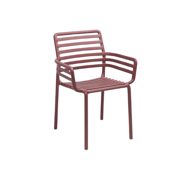 Picture of Armchair, doga, polypropylene, marsala, 60x56,5 cm