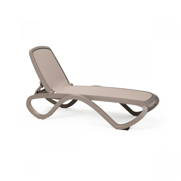 Picture of Sunlounger, omega,polypropylene, tortora-tortora,194,5x69 cm