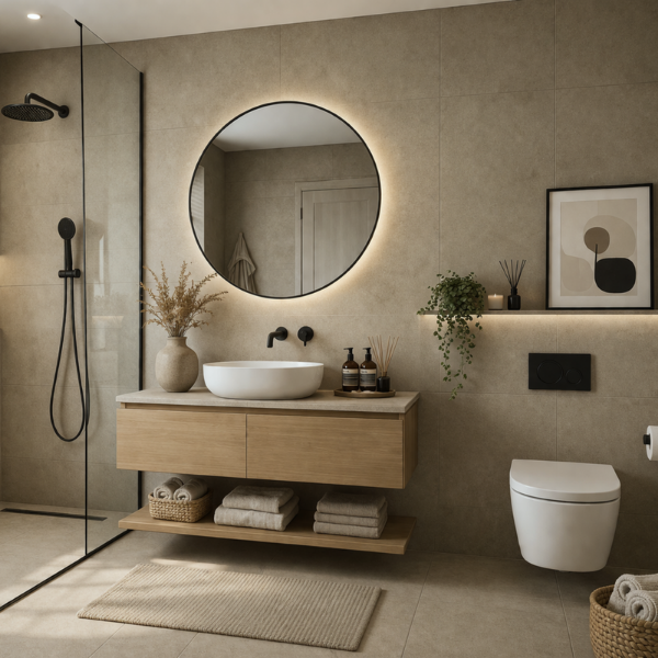 Picture of Floor tile nitid, concrete effect, matt, 8.8mm 33.3x55