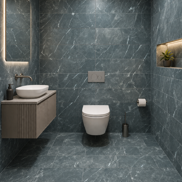 Picture of Floor tile piave, stone effect, matt, 9mm 45x90
