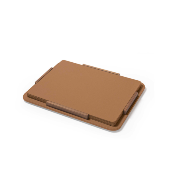 Picture of Placemat + holder, giobagnara x frau, covered in pelle frau leather, 6 pcs, sc66, 51,5x38,5cm