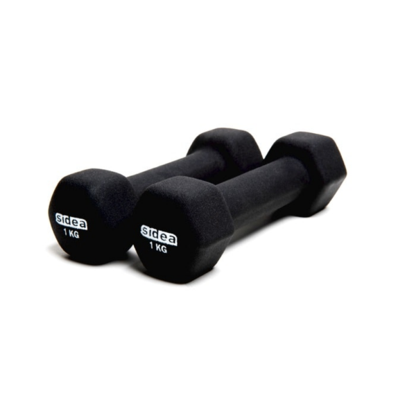 Picture of Hex neoprene dumbbell, metal,  1kg x2