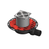 Picture of Point s drain, extra-flat with seal system universale, 110mm