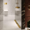 Picture of Tece drain profile, stainles steel, gold optic polished, 800mm