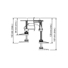 Picture of Tece drainline assembly feet, 94-142mm