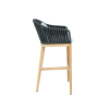 Picture of Stool, delos, teak natural, pebble mix,  2 cushions cloud (s&b), 52.3x64.5x105.9cm