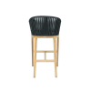 Picture of Stool, delos, teak natural, pebble mix,  2 cushions cloud (s&b), 52.3x64.5x105.9cm