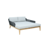 Picture of Daybed, delos, teak natural, pebble mix, 3 cushions cloud (s&b), 162.6x174x69.4cm
