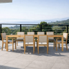 Picture of Dining table, rolfo, wood teak, natural, 120x345x76cm 