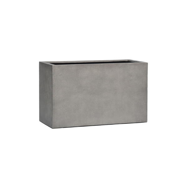 Picture of Vase, mid, cube, natural concrete, d.100x45x60cm