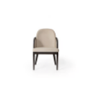 Picture of Chair, lavin wicker, leather+ wood, 53x57x85 (h) cm