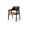 Picture of Chair, shivas, leather+wood, 65x59x82 (h) cm