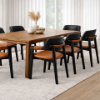 Picture of Dining chair, shivas, leather, black