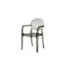 Picture of Chair, iglo, polycarbonate, smoked transparent, 74x59x108cm