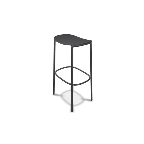 Picture of Bar stool, trick, steel, anthracite, 35  x  45  x  75 cm