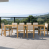 Picture of Dining table, rolfo, wood teak, natural, 110x285x76cm 