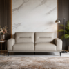 Picture of Sofa 3 seater, picky, leather, grey, 211x97x92cm