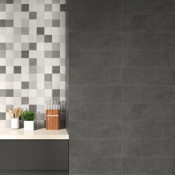 Picture of Floor tile uptown, cement effect, matt, 9mm 20x60