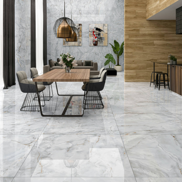 Picture of Floor tile eternal, marble effect, glossy, 9mm 75x75