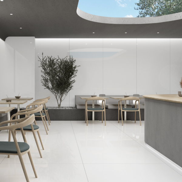 Picture of Floor tile eco, plain effect, glossy, 6mm 120x280