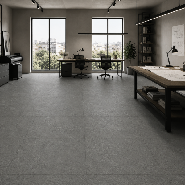 Picture of Floor tile infinity, cement effect, grip, 9mm 120x120