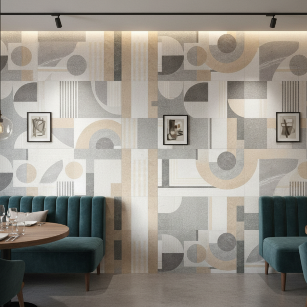 Picture of Floor tile lington, decor, matt, 33.3x100